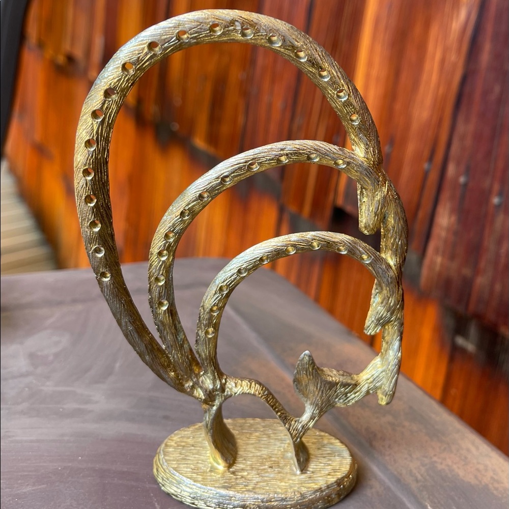 Vintage Cast Metal Earring Holder - Picture 3 of 5